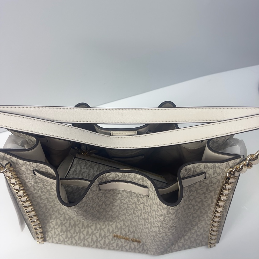 Michael Kors Mina Large & Wallet Light Cream Multi - Picture 14 of 14